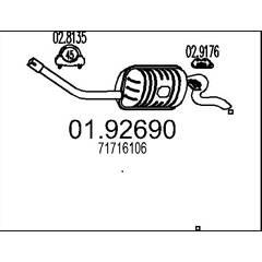 MTS Silencieux arrière 8033464042639 on Productcaster.