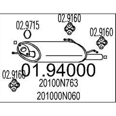 MTS Silencieux arrière 8033464043322 on Productcaster.