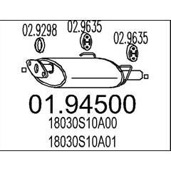 MTS Silencieux arrière 8033464043766 on Productcaster.