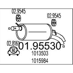 MTS Silencieux arrière 8033464044435 on Productcaster.