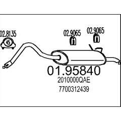 MTS Silencieux arrière 8033464044701 on Productcaster.