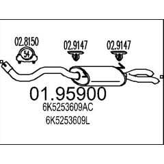 MTS Silencieux arrière 8033464044763 on Productcaster.