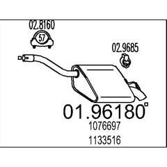 MTS Silencieux arrière 8033464045005 on Productcaster.