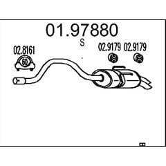 MTS Silencieux arrière 8033464046590 on Productcaster.