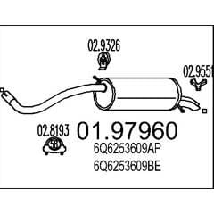 MTS Silencieux arrière 8033464046675 on Productcaster.