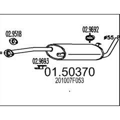 MTS Silencieux intermédiaire 8033464016852 on Productcaster.