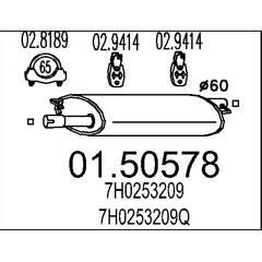 MTS Silencieux intermédiaire 8033464456580 on Productcaster.