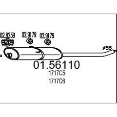 MTS Silencieux intermédiaire 8033464022556 on Productcaster.