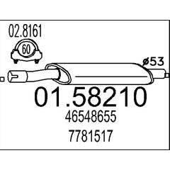 MTS Silencieux intermédiaire 8033464024635 on Productcaster.