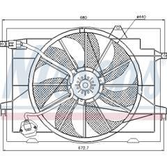 NISSENS Koelventilator 5707286244474 on Productcaster.