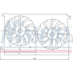 NISSENS Koelventilator 5707286244849 on Productcaster.