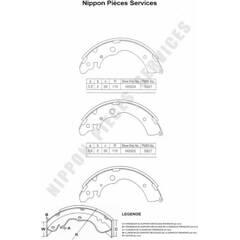 NPS Bremsbackensatz 3661929091035 on Productcaster.