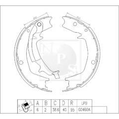 NPS Bremsbackensatz 3661929084426 on Productcaster.