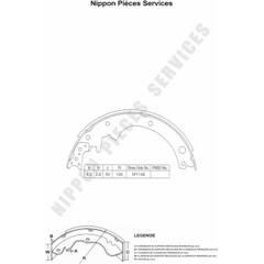 NPS Bremsbackensatz 3661929091554 on Productcaster.