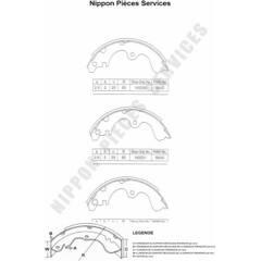 NPS Bremsbackensatz 3661929068365 on Productcaster.