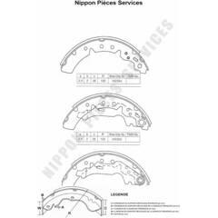 NPS Bremsbackensatz 3661929068389 on Productcaster.