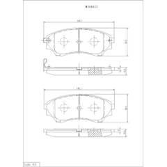 NPS Bremsbeläge vorne 3661929069058 on Productcaster.