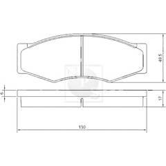 NPS Bremsbeläge vorne 3661929069478 on Productcaster.