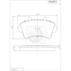 NPS Bremsbeläge vorne 3661929134480 on Productcaster.