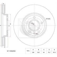 NPS Bremsscheibe (pro Einheit) 3661929215691 on Productcaster.