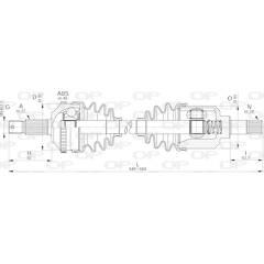 OPEN PARTS Aandrijfass 8059267015083 on Productcaster.