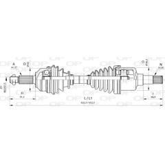 OPEN PARTS Aandrijfass 8059267016387 on Productcaster.