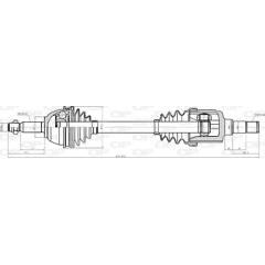 OPEN PARTS Aandrijfass 8059267114717 on Productcaster.