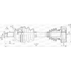 OPEN PARTS Aandrijfass 8059267114816 on Productcaster.