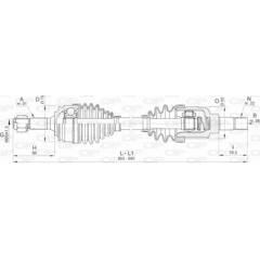 OPEN PARTS Aandrijfass 8059267115226 on Productcaster.