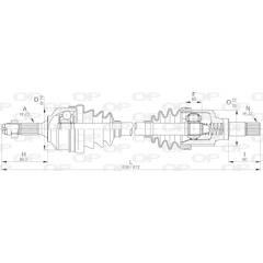 OPEN PARTS Antriebswelle 8059267014512 on Productcaster.