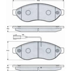 PROCODIS Bremsbeläge vorne (4er-Satz) 3700423281570 on Productcaster.