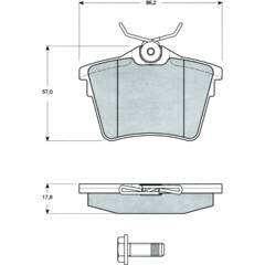 PROCODIS Bremsbeläge hinten (4er-Satz) 3700423281716 on Productcaster.