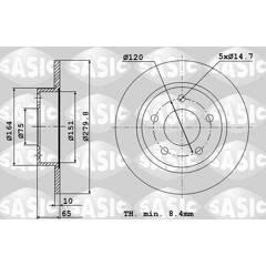 SASIC Bremssatz (2 Bremsscheiben) 3660872401083 on Productcaster.