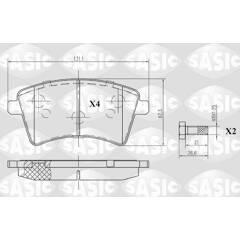 SASIC Remblokkenset voor 3660872439345 on Productcaster.