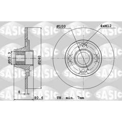 SASIC Set van 2 remschijven 3660872374004 on Productcaster.