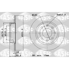 SASIC Set van 2 remschijven 3660872401144 on Productcaster.