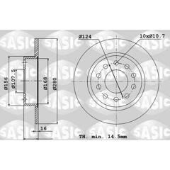 SASIC Set van 2 remschijven 3660872401243 on Productcaster.