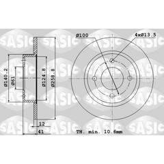 SASIC Set van 2 remschijven 3660872371362 on Productcaster.