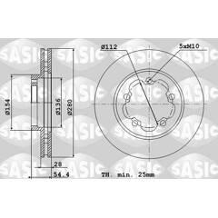 SASIC Set van 2 remschijven 3660872401281 on Productcaster.