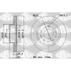 SASIC Set van 2 remschijven 3660872329646 on Productcaster.