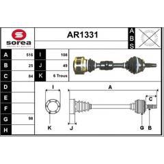 SNRA Aandrijfas 3660089031714 on Productcaster.