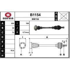 SNRA Aandrijfass 3660089048057 on Productcaster.