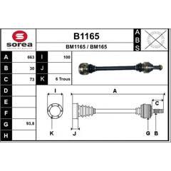 SNRA Aandrijfas 3660089048163 on Productcaster.