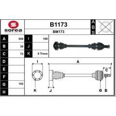 SNRA Aandrijfas 3660089048248 on Productcaster.