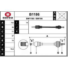 SNRA Aandrijfass 3660089048378 on Productcaster.