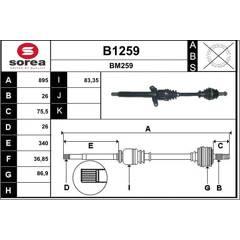 SNRA Aandrijfass 3660089049108 on Productcaster.