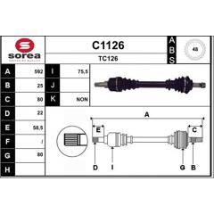 SNRA Aandrijfass 3660089000277 on Productcaster.