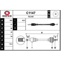 SNRA Aandrijfas 3660089000482 on Productcaster.