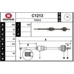 SNRA Aandrijfas 3660089001144 on Productcaster.