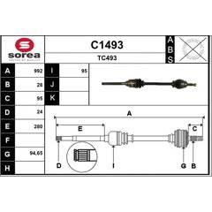 SNRA Aandrijfas 3660089003940 on Productcaster.